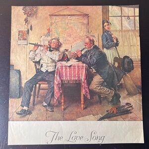 Antique Norman Rockwell Illustration -Magazine Cutout | The Love Song | 1926 LHJ